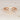 Beautiful 075ct Evette 7x5mm & Aldis 14kt Rose Gold Forever One Moissanite Diamond Bridal Set