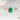 Exquisite 14kt Gold Oval Emerald Diamonds Three Stone Ring