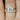 Skinny Flora 8mm, Cher, & Tabitha 14kt Rose Gold Moissanite Trio Bridal Set 