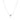 Brooke 5mm 14kt White Gold Round F1- Moissanite Solo Floating Necklace